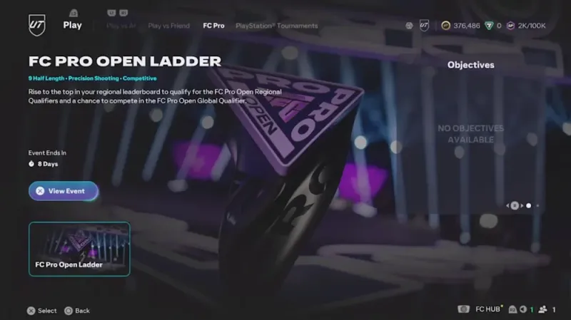 FC Pro Open 26 ladder