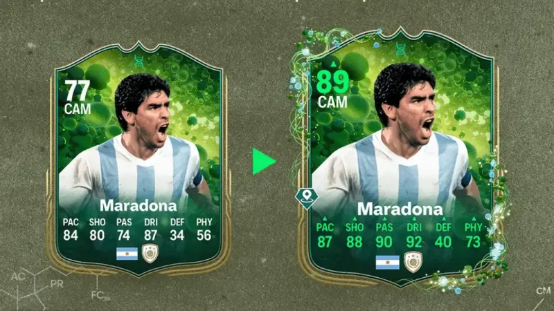 Maradona evolution in EA FC 25
