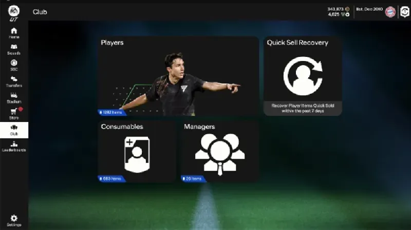 fc 25 webb app main menu tab
