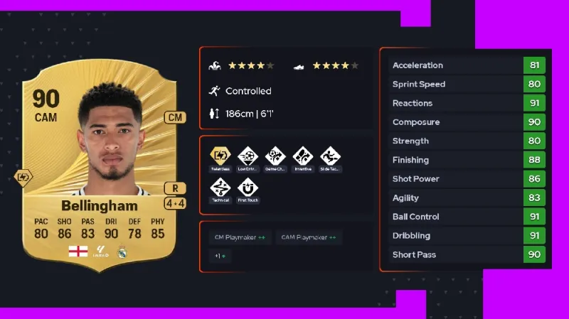 fc-26-highest-rated-player bellingham 90