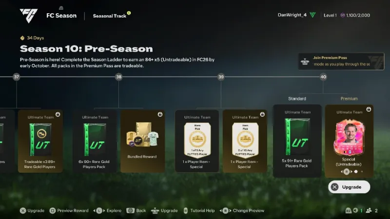 EA FC 25 Season Pass 10 Pre-Season