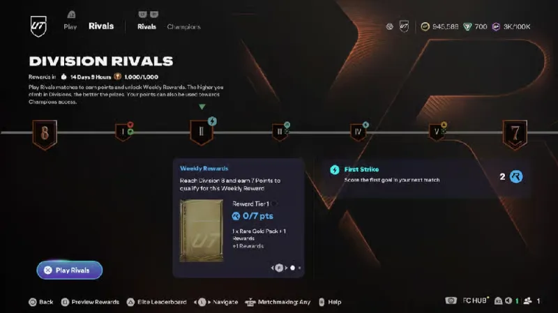 fc 26 rivals ladder Ultimate Team