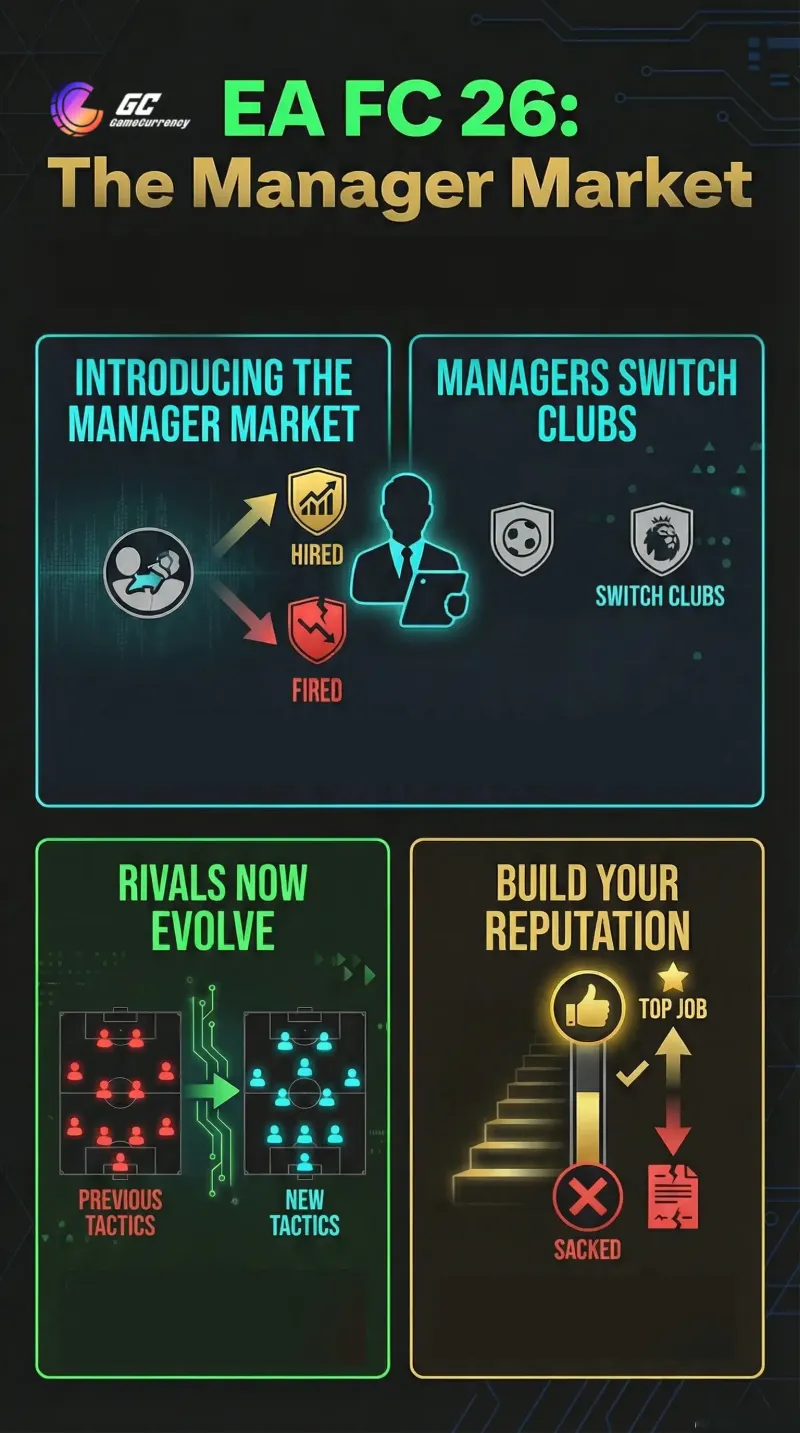 fc 26 manager career guide tips infographic