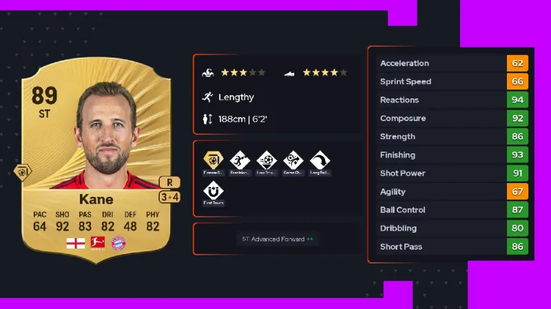 fc-26-highest-rated-player kane 89