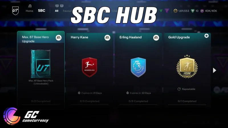 FC 26 SBC Menu