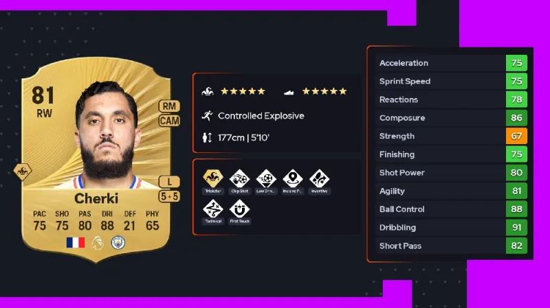 FC 26 Top 10 Players cherki machester city