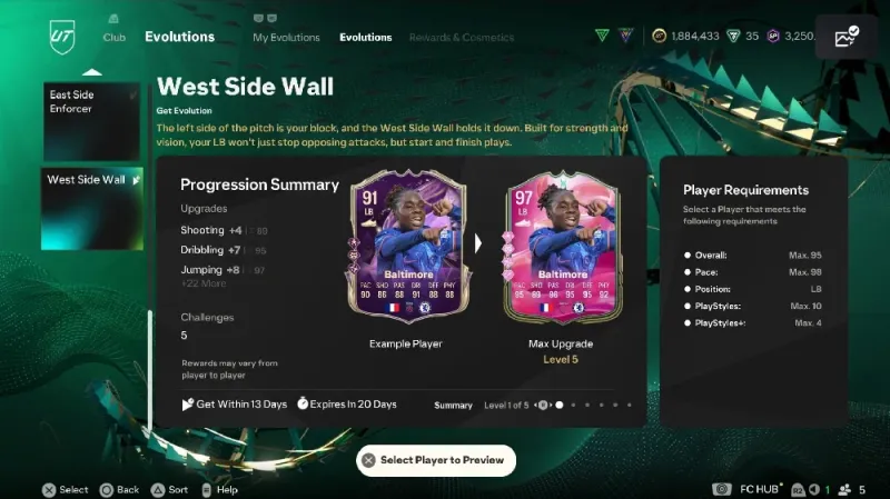 FC 25 West Side Enforcer Evolution Best Players