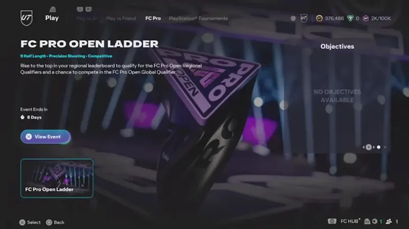 FC Pro 26 Deep Dive ladder