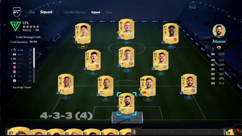 FC 26 Live Events tournament squad