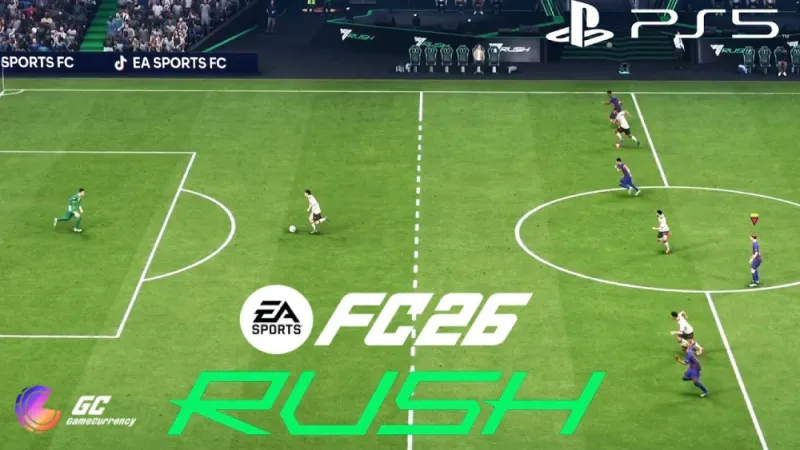 fc 26 rush mode gameplay pitch