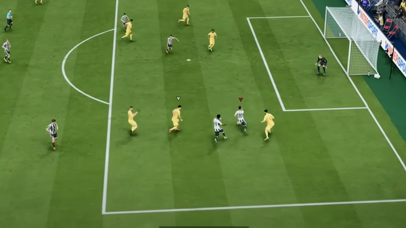inside the box dribbling in FC26