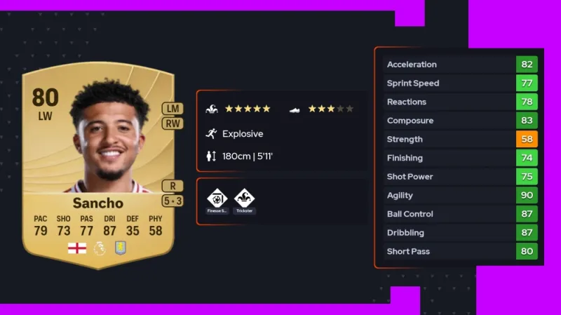 FC 26 Top 10 Players sancho