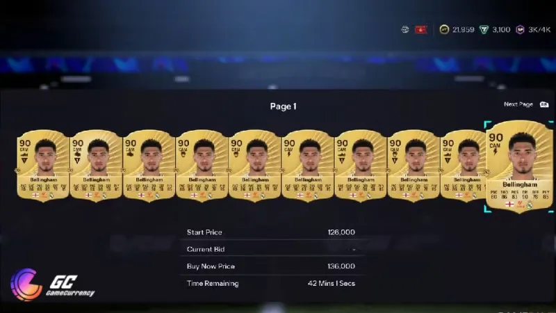 fc 26 bellingham transfer market price range