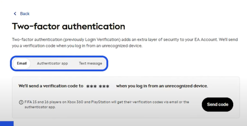 EA Backup Codes 2fa guide