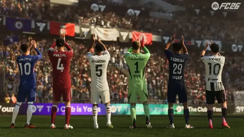 starter fc26 players in stadium