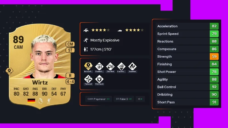fc-26-highest-rated-player wirtz 89
