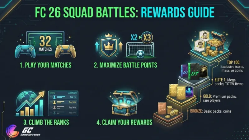 fc 26 sqaud battle tips infographic